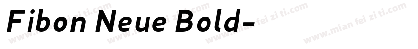 Fibon Neue Bold字体转换